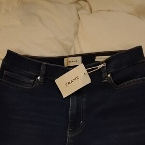 Frame Denim Women's High Rise Dark Blue Jeans